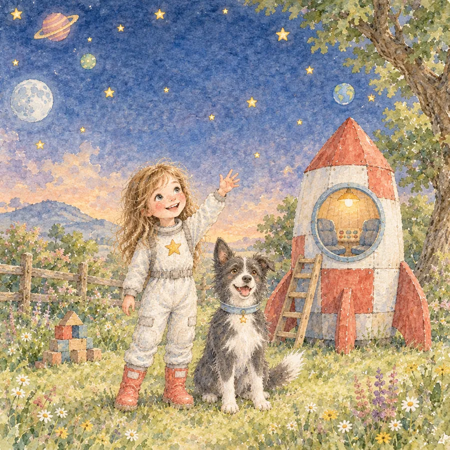 Titelbild: Lina und die Sternenreise