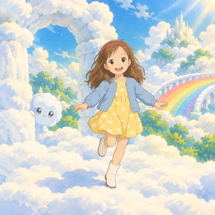 Seite 2 aus Lina und das Wolkenreich