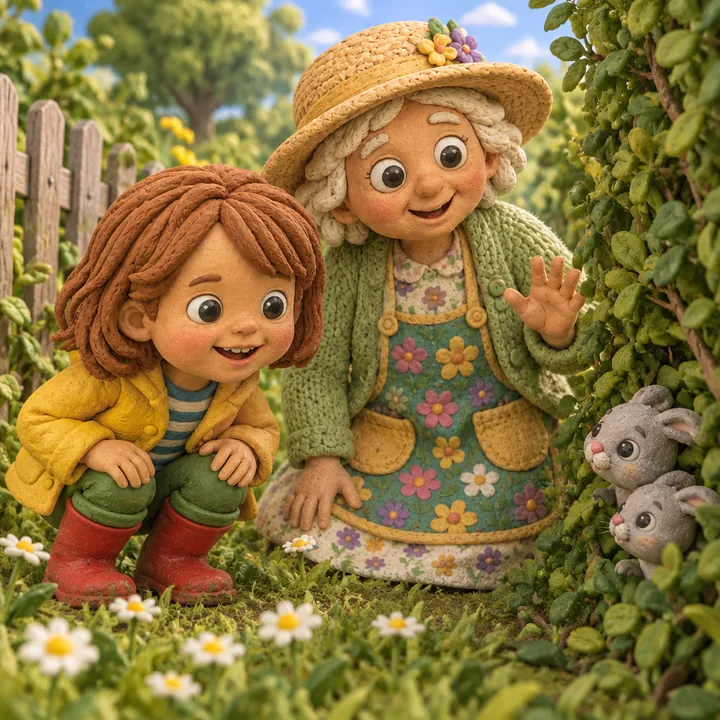 Seite 5 aus Lotta und das Osternest im Frühlingsgarten