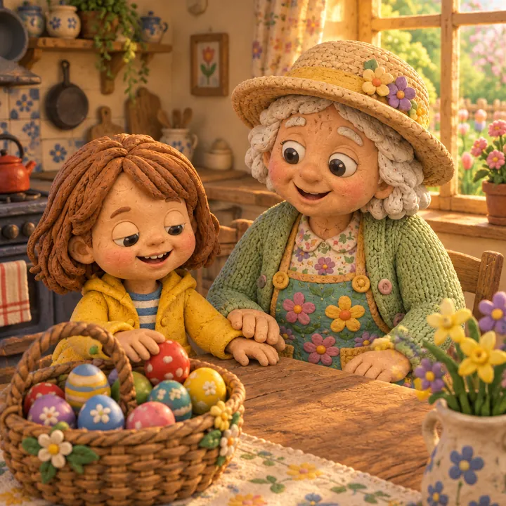Seite 8 aus Lotta und das Osternest im Frühlingsgarten