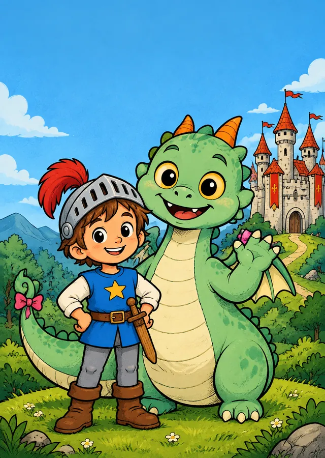 Titelbild: Tom und der Drache Flauschi