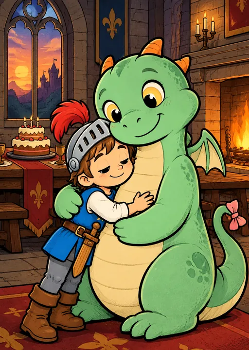 Seite 8 aus Tom und der Drache Flauschi